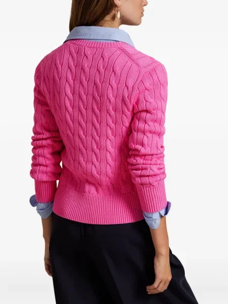 Căciulă Polo Ralph Lauren cu broderie cu dungi cowboy roșu