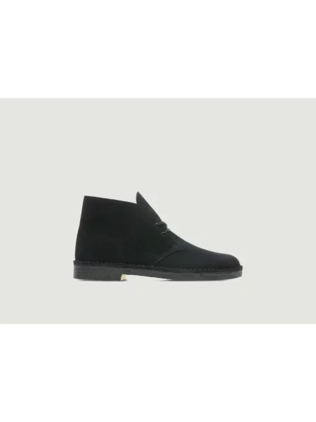 Clarks Originals półbuty zamszowe Desert Boot czarny