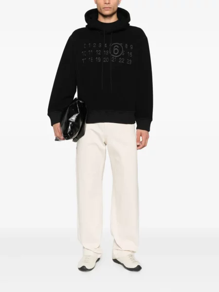 Hanorac cu glugă Mm6 Maison Margiela negru