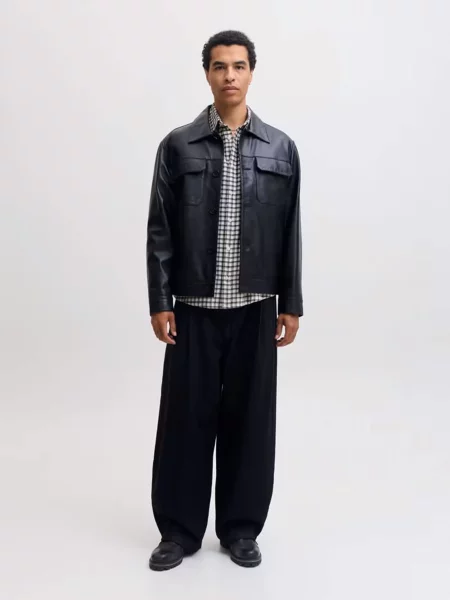 Клетчатая фланелевая рубашка Jack & Jones белая