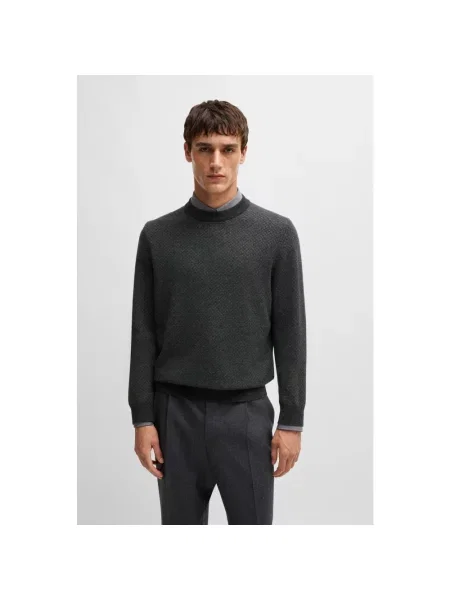 Sweter Boss szary