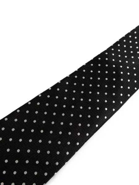 Cravată Tom Ford de mătase cu buline negru