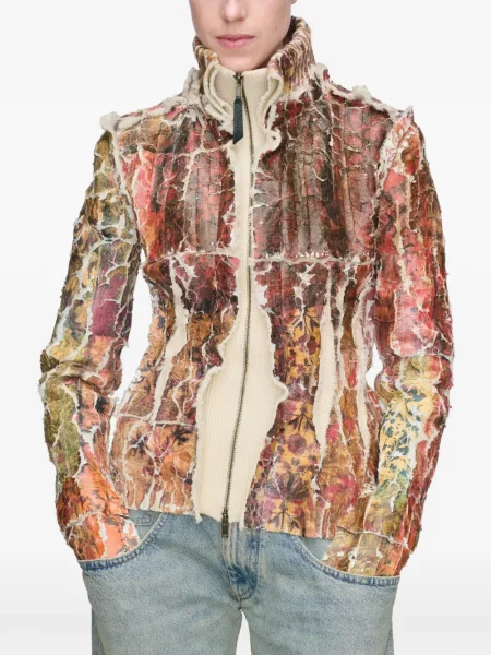 Жилетка Maison Margiela на цветя червено
