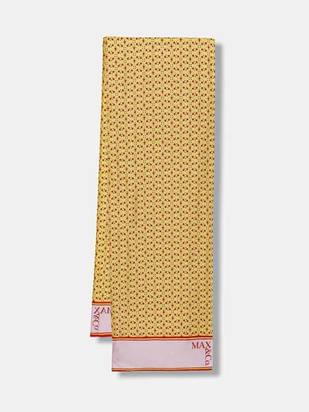 MAX&Co. șal de mătase MCAASTI galben