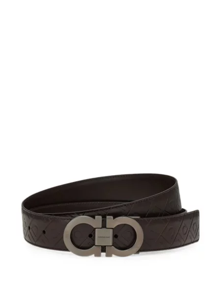 Cu centură reversibil curea Ferragamo maro