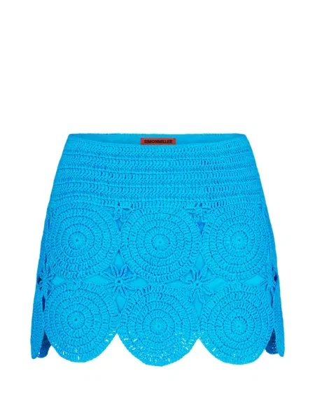 Fusta mini Simon Miller tricotate albastru