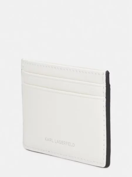 Karl Lagerfeld etui za kartice usnjeni IKON bež