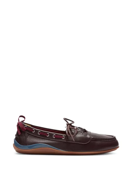 Pantofi loafer Lili Curia din piele roșu