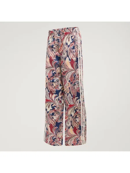 Pantaloni Adidas cu broderie cu model paisley alergare roz