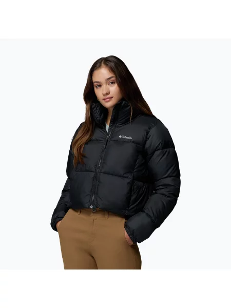 Columbia kurtka Puffect Colorblock zimowa czarny