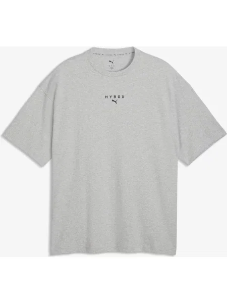 Koszulka z krótkim rękawem damska Puma x HYROX Lifestyle jasnoszary S szara