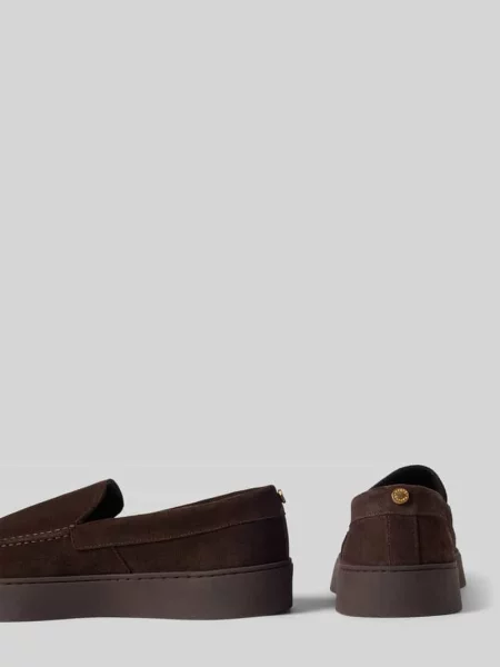 Loafersy z welurowej skóra bydlęca z gumowa podeszwa model Leyton' Steve Madden