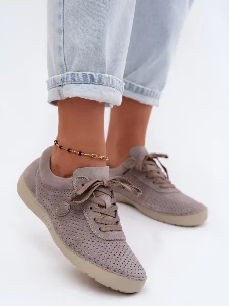 Mocasini Boto din piele alb