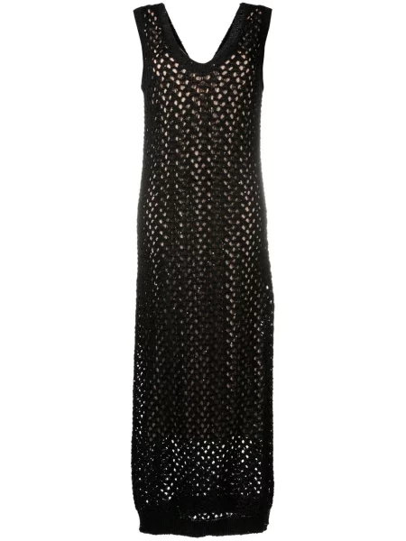 Rochie maxi Brunello Cucinelli tricotate negru