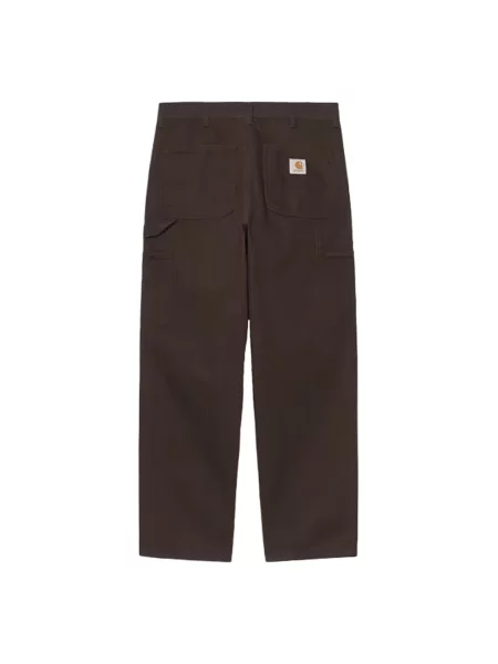 Spodnie Carhartt Wip płócienne brązowe