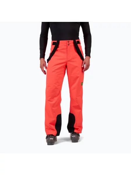 Pantaloni de schi pentru bărbați Rossignol Hero Insulated neon red roșu