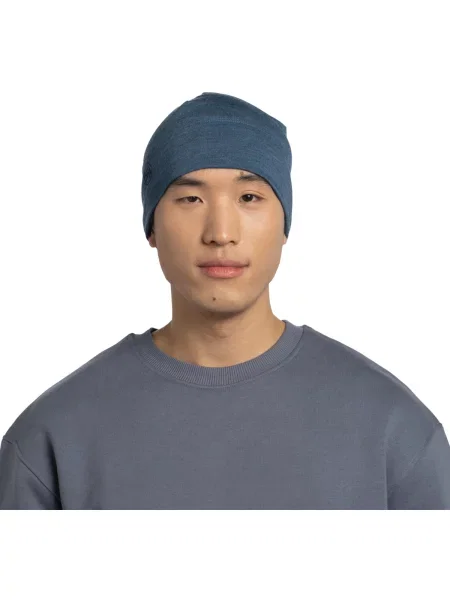 Textilní doplňky Buff Merino Midweight Hat Beanie modrý