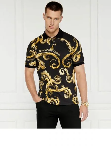 Versace Jeans Couture Tenisz póló fekete