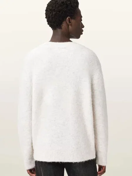 Шерстяной легкий свитер Allsaints белый