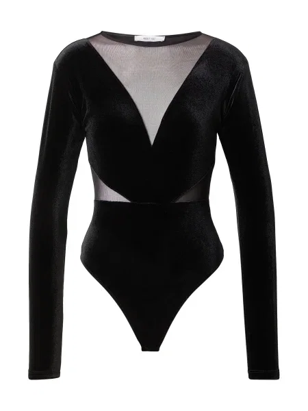 ABOUT YOU Blúz body Joaline' fekete