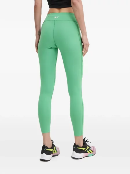Leggings Reebok cu autograf verde