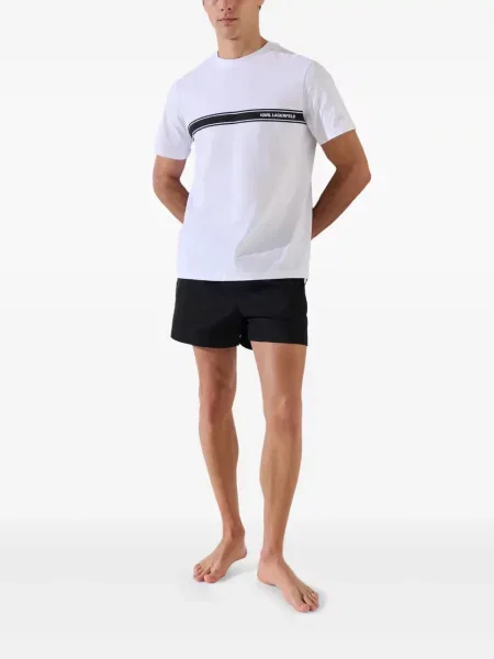 Tricou Karl Lagerfeld cu imagine alb