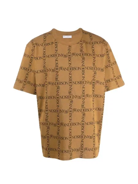 Tricou supradimensionat Jw Anderson cu autograf maro