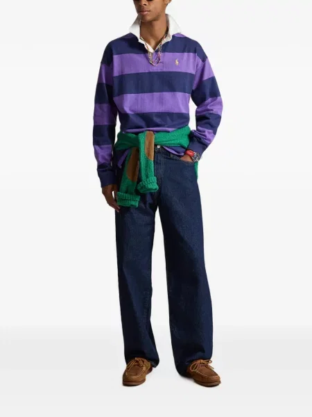 Tricou polo Polo Ralph Lauren cu broderie negru