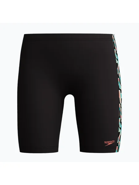 Детски шорти за плуване тип клин Speedo Digital Panel Jammer neon coral оранжево
