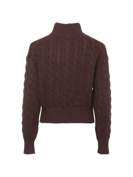 Blugi Polo Ralph Lauren cu decolteu în V de catifea cord cu dungi albastru