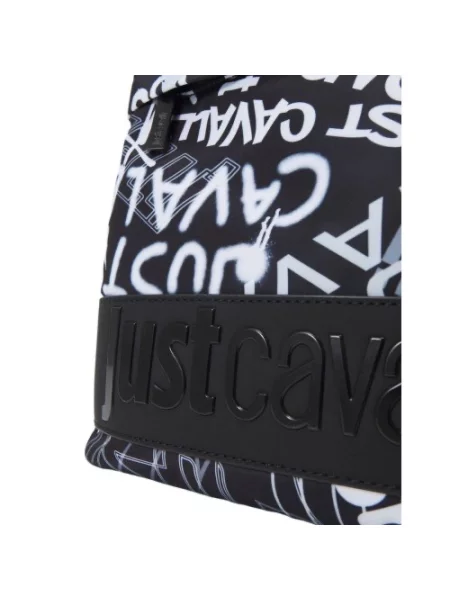 Torba crossbody Just Cavalli z paskiem czarna