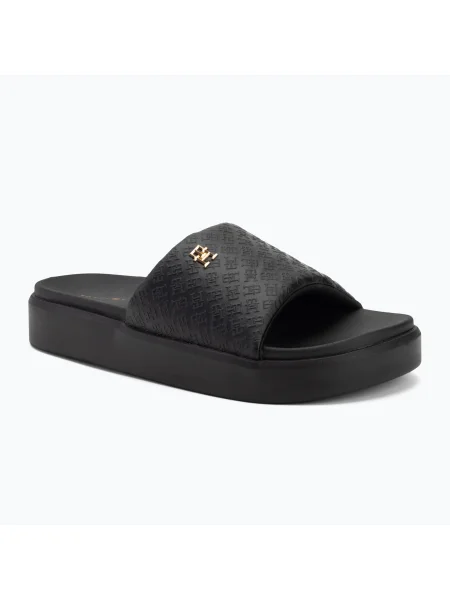 Дамски чехли Tommy Hilfiger Platform Monogram Poolslide black черно