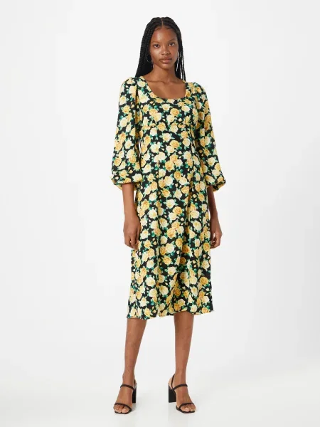 Dorothy Perkins Ruha sárga / zöld / fekete