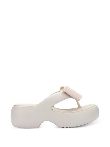 Șlapi Melissa cu funde cu platformă