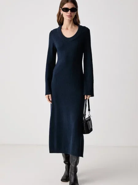 Tommy Hilfiger rochie tricotată cu lână