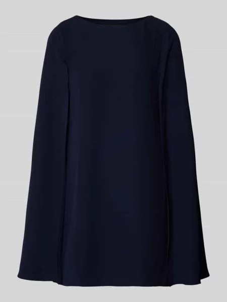 Sukienka koktajlowa z okrągłym dekoltem model ‘PETRA’ Lauren Ralph Lauren granatowa