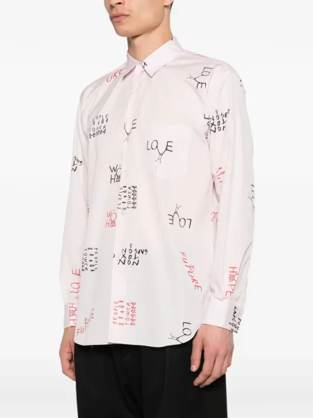 Cămașă Comme Des Garçons Shirt cu imagine roz
