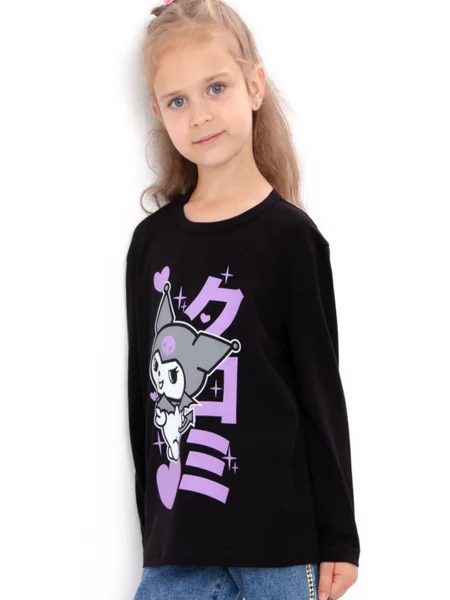 Дитячий Лонгслів Носи своє чорний