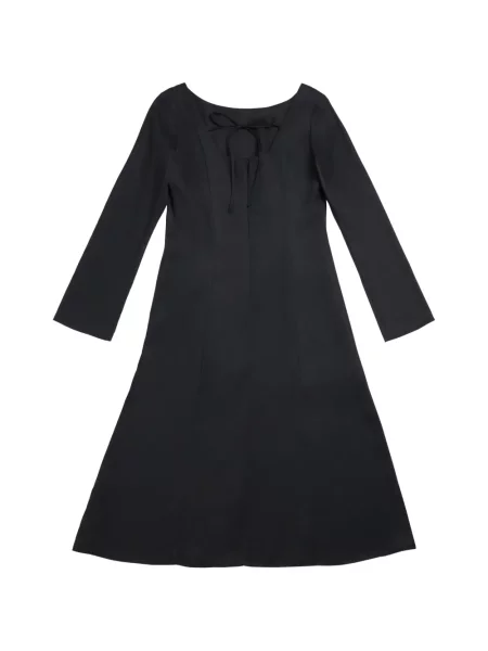 Rochie midi Future Classics cu decolteu barcă negru