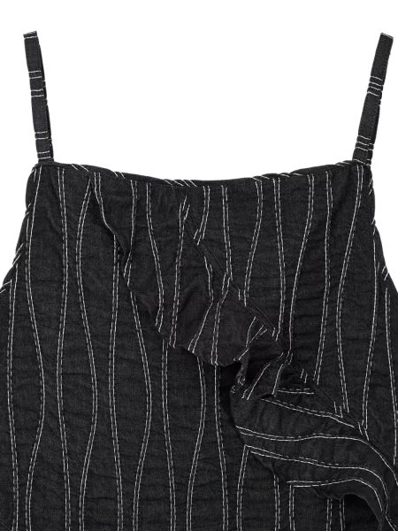 Fodros maxi ruha Tomboy fekete