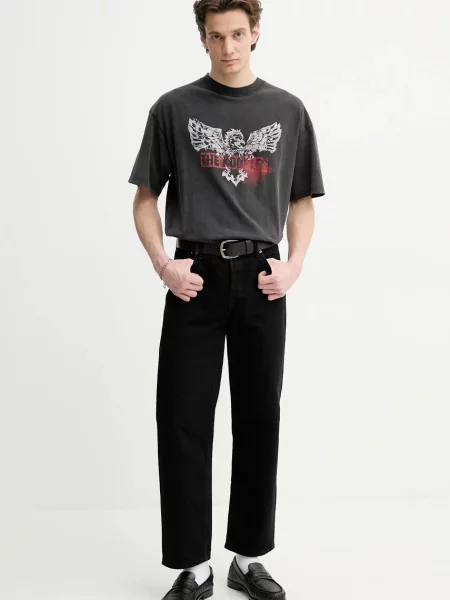 The Kooples t-shirt z nadrukiem szary