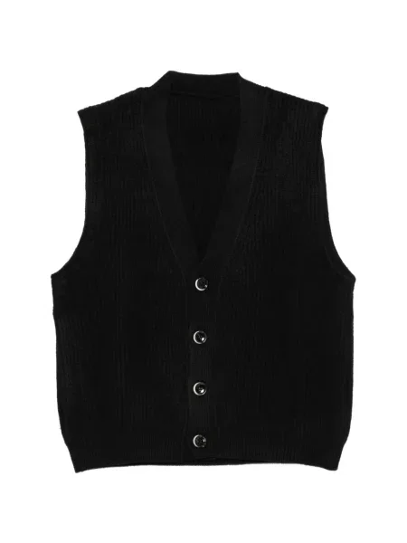 Vestă Nine In The Morning tricotate cu decolteu în V negru