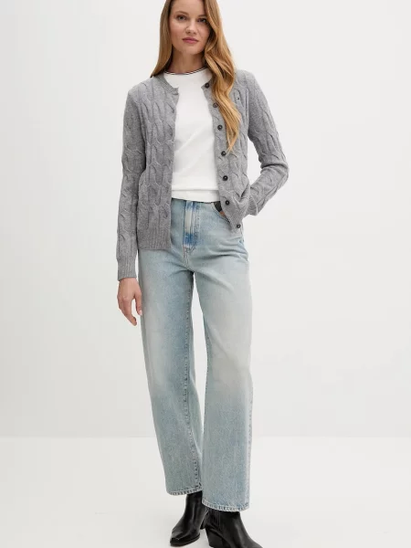 Tommy Hilfiger jeansy high waist niebieskie