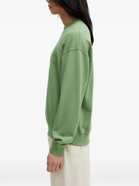 Суитчър Lacoste бродиран с кръгло деколте зелено