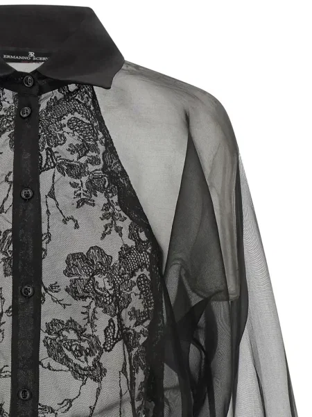 Cămașă Ermanno Scervino din dantelă negru