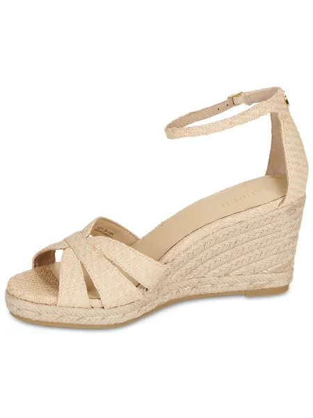 Espadrilky Lauren Ralph Lauren na kline béžová