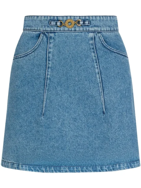Mała mały spódnica jeansowa Patou w kształcie litery A niebieska
