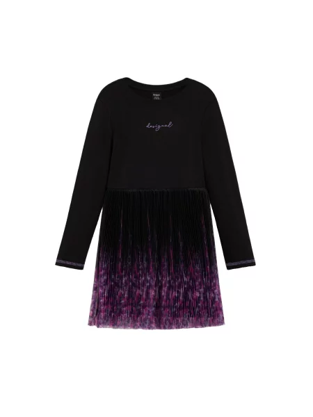 Desigual Rochie lila / mov lavandă / magenta negru