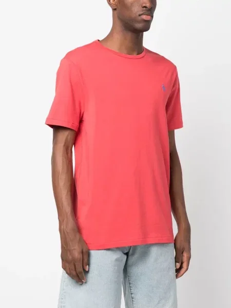 Μπλούζα Polo Ralph Lauren με στρογγυλή λαιμόκοψη με σχέδιο κόκκινο