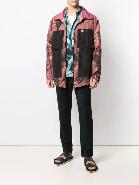 Raštuotas striukė Paul Smith rožinė